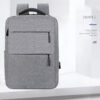 Laptop Backpack - for Tablets & Laptops up to 15.6" - Waterproof - Electronics Protection  - Scratchproof - Travel Friendly - Organized Compartments - USB Charge Port - Slim Casual Business Design - Heavy Duty - 42 x 12 x 30 cm - GREY - Image 14