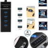 USB 3.0 Hub 4 Port with 1.2m Cable ,  Portable Data Board For Smart Devices , Universal Compatibility , Transfer Speed up to 5Gbps - Image 3
