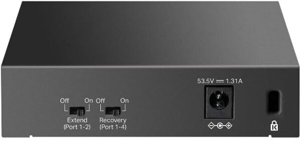TP-Link 5-Port Gigabit Desktop Switch with 4-Port PoE+, up to 10 Gbps switching capacity, 65 W PoE Budget up to 250 m Transmission, desktop or wall-mounting design, Plug and play, metal case(LS105GP) - Image 10