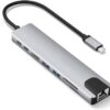 CONVERTER 8 IN 1 TYPE-C TO HDMI - SD - TF - USB3.0 - TYPEC - PD - LAN / 4K Adapter with RJ45 Ethernet SD/TF Card Reader PD Thunderbolt 3  - Image 7