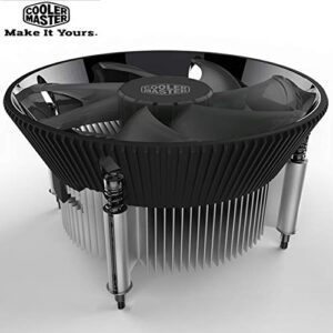 Cooler Master I70 CPU Cooler FOR LGA 1700 - STRONG AIRFLOW LOW NOISE - 70mm super thin fits All - 120mm diameter Fan - Signature Cooler Master heat dissipation