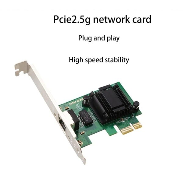 Intel I225 Chipset 2.5 Gigabit Ethernet PCI Express PCI-E Network Interface Card 10/100/1000/2500 Mbps RJ45 LAN Adapter - Image 3