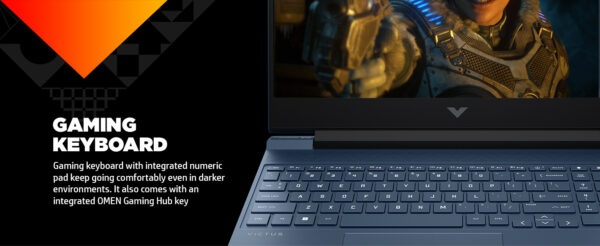 HP Victus 15-FB1013DX Gaming Laptop , AMD Ryzen 5 7535HS Upto 4.5GHz, 8GB RAM, 512GB SSD, NVIDIA GeForce RTX 2050, 15.6" 144Hz FHD Display , Backlit keys, Windows 11 Home | NEW REFURBISHED - Image 6
