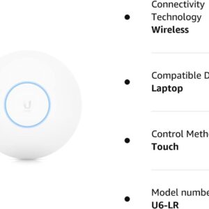 Ubiquiti - UniFi 6 -Wireless Long-Range Access Point | US Model | PoE Adapter not Included (U6-LR-US) , tri_band