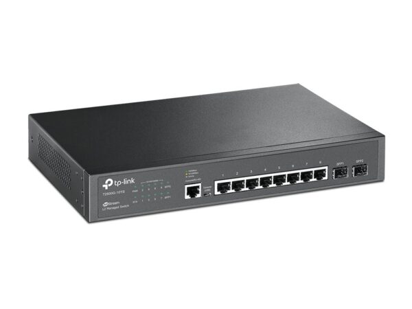 TP-Link Jetstream T2500G-10TS - 8 Port Gigabit L2 Managed Switch, 2 SFP Slots, Rackmount, Support L2/L3/L4 QoS, IGMP and Link Aggregation, IPv6 and Static Routing - Image 3