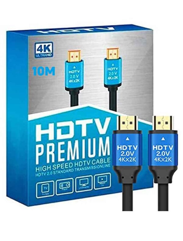 4K High Speed HDMI 2.0 Cable “Ultra”- HDMI 2.0 -Gold Plated-High Speed Data 18Gbps, 3D, 4K, HD 2160p - 10 Meters