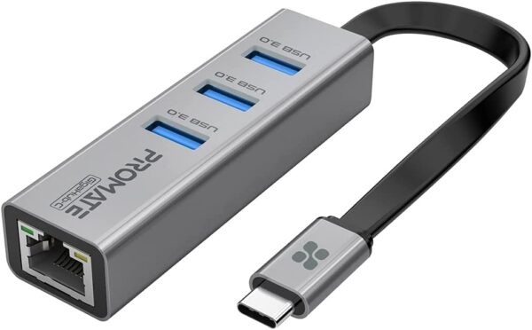 Promate USB-C to Ethernet Adapter Hub GigaHub-C