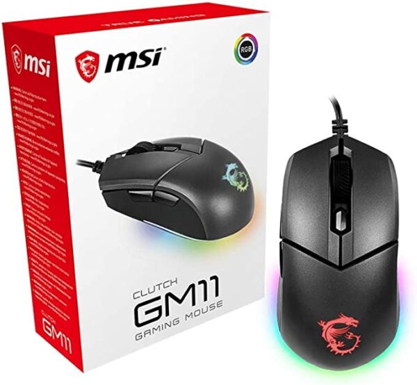 MSI CLUTCH GM11 GAMING MOUSE 5000 DPI WITH 7 RGB LIGHTING MODES - Image 4