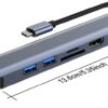 7 in 1 Docking Station, USB C Hub with 3 USB 3.0 Port, 4K HDMI, 1Gbps RJ45 Ethernet, SD/TF Card Reader & 100W PD - Plug and Play, USB Adapter Ethernet for MacBook Pro/Air, Etc - Image 10