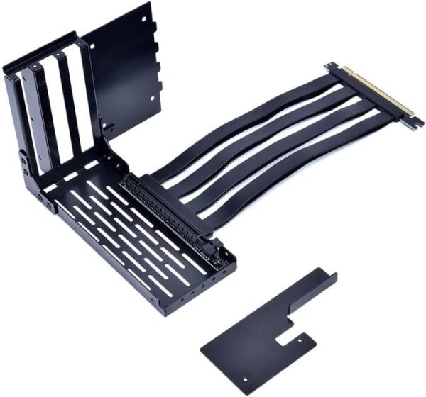 LIAN LI LAN2-1X Premium PCI-E x16 3.0 Black Extender Riser Cable 200mm and Covert Bracket for LANCOOL 2 for PCIE 3.0 only (NOT Compatible with PCIE 4.0 VGA Cards) - OPEN BOX