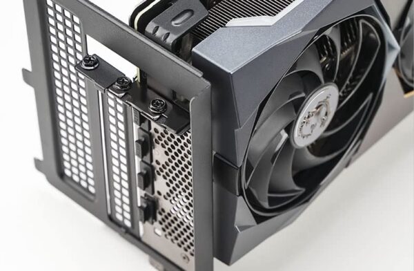 DeepCool Vertical GPU Bracket PCIe 4.0 Vertical GPU Mount Accessory , Riser Cable High Speed Flexible Extender Card Extension Port 90 Degree - Black - Image 2