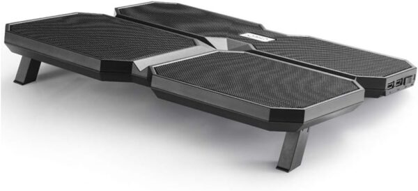 DeepCool MULTI CORE X6 - 4 Fan Laptop Cooling Pad - 15.6" METAL MESH PANEL - 2 USB PORTS - 2 Viewing Angles - NO BLIND ZONES - BLACK - Image 4