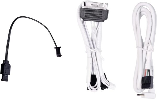 Lian Li Galahad II LCD 280 - AIO- Asetek 8th Gen - 2.88” IPS LCD screen liquid cooler- Pre-installed ARGB daisy-chainable fans or UNI FAN SL-INF fans - WHITE - Image 5