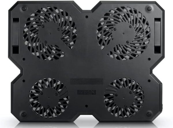 DeepCool MULTI CORE X6 - 4 Fan Laptop Cooling Pad - 15.6" METAL MESH PANEL - 2 USB PORTS - 2 Viewing Angles - NO BLIND ZONES - BLACK - Image 7
