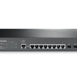 TP-Link Jetstream T2500G-10TS - 8 Port Gigabit L2 Managed Switch, 2 SFP Slots, Rackmount, Support L2/L3/L4 QoS, IGMP and Link Aggregation, IPv6 and Static Routing