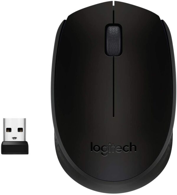 Logitech M171 Optical Wireless Mouse, 1000 DPI, Black