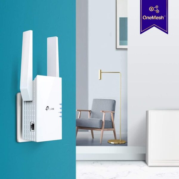 TP-Link AX1800 WiFi 6 Extender(RE605X)-Internet Booster, Covers up to 1500 sq.ft and 30 Devices,Dual Band Repeater up to 1.8Gbps Speed, AP Mode, Gigabit Port - Image 4