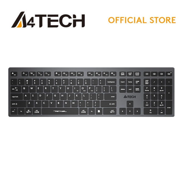 A4TECH FSTYLER ILLUMINATE SCISSOR SWITCH KEYBOARD WITH BACKLITE AND 2XUSB FX60H - Image 2