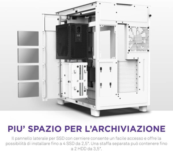 NZXT H9 Elite Edition ATX Mid Tower Chassis All White color (CM-H91EW-01) - Image 14