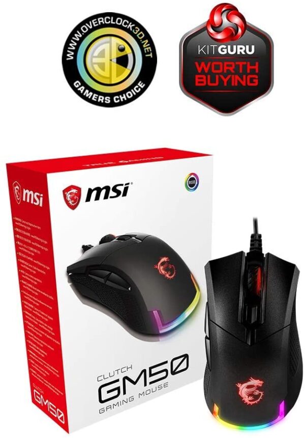 MSI CLUTCH GM50  RGB up to 7200 DPIGaming Mouse - Image 2