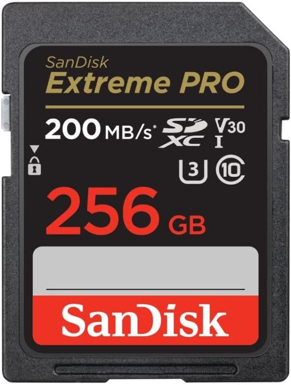 SanDisk 256GB Extreme PRO SDXC UHS-I Memory Card - C10, U3, V30, 4K UHD, SD Card - SDSDXXD-256G-GN4IN, Dark gray/Black - Image 4