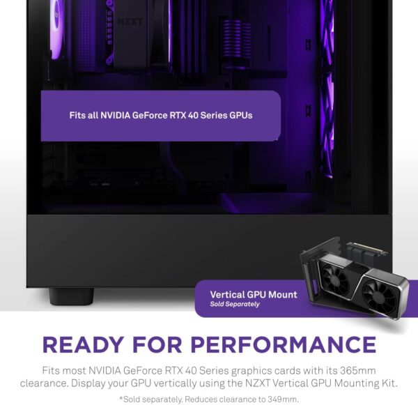 NZXT H Series H5 Flow RGB Edition ATX Mid Tower Chassis Black Color - Image 4