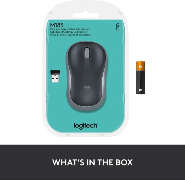 Logitech M185 Wireless Mouse 1000 DPI Optical Tracking - Image 6