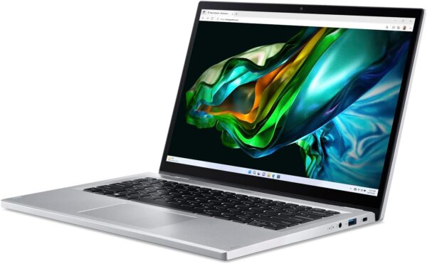 Acer Aspire 3 Spin 14 Convertible Laptop 13th Gen Intel Core i3-N305 /8GB LPDDR5 RAM/256GB SSD/Intel UHD Graphics/14" FHD Touch Screen / Windows 11 Home in S mode / WiFi-6/ Pure Silver / FACTORY REFURB - Image 3