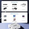 RCA to HDMI Converter, 1080P AV to HDMI RCA Composite CVBS Video Audio Converter Adapter Supporting PAL/NTSC for Xbox/PS2/Wii/SNES/N64/VHS/VCR/DVD (White)
