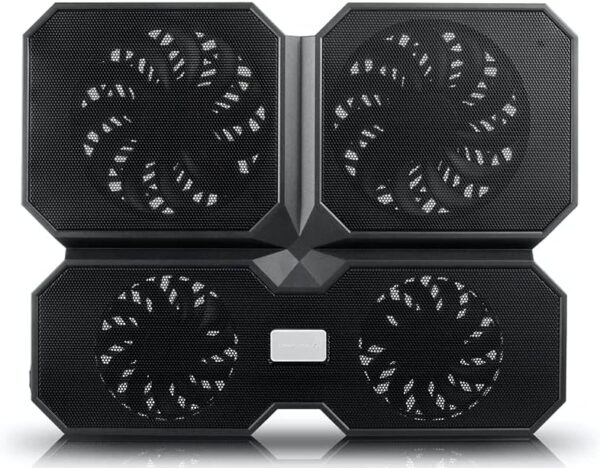 DeepCool MULTI CORE X6 - 4 Fan Laptop Cooling Pad - 15.6" METAL MESH PANEL - 2 USB PORTS - 2 Viewing Angles - NO BLIND ZONES - BLACK - Image 8