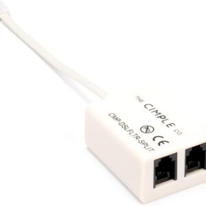 CO 2 Wire, 1 Line DSL Filter, with Built in Splitter - for Removing Noise and Other Problems from DSL Related Phone Lines