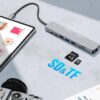 CONVERTER 8 IN 1 TYPE-C TO HDMI - SD - TF - USB3.0 - TYPEC - PD - LAN / 4K Adapter with RJ45 Ethernet SD/TF Card Reader PD Thunderbolt 3  - Image 6