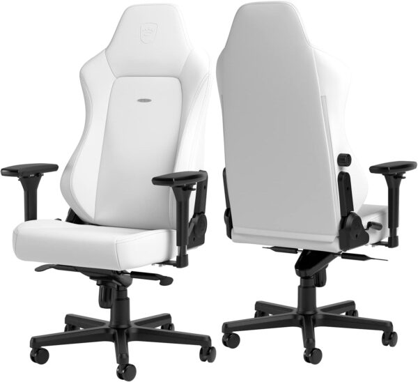 HERO WHITE EDITION High-tech faux leather NOBLECHAIRS GAMING  & OFFICE CHAIR , CUSHIONS INCLUDED "AWARD WINNING"