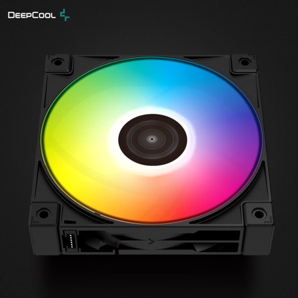 DeepCool FC120 PC ARGB Fan 120mm 1800RPM , PWM Cooling Fan Case , Quiet Under 28dB(A) High Performance for Cases , Single Pack - BLACK - Image 8