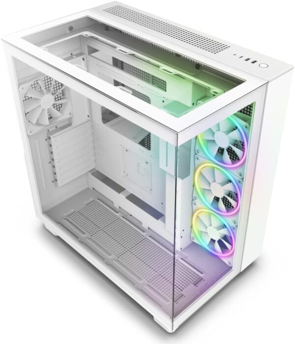 NZXT H9 Elite Edition ATX Mid Tower Chassis All White color (CM-H91EW-01) - Image 6