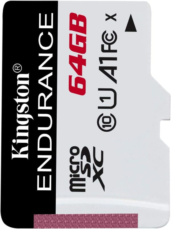 Kingston High Endurance 64GB MicroSD Card High Performance, 1080P, Full HD, Up to 95MB/S Read, (SDCE/64GB) - Image 5
