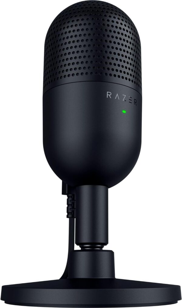 Razer Seiren V3 Mini USB Microphone: Condenser Mic - Supercardioid Pickup Pattern - Tap-to-Mute Sensor with LED Indicator - Shock Absorber - Ultra Compact - PC, Discord, OBS Studio, XSplit - Black - Image 8