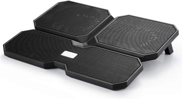 DeepCool MULTI CORE X6 - 4 Fan Laptop Cooling Pad - 15.6" METAL MESH PANEL - 2 USB PORTS - 2 Viewing Angles - NO BLIND ZONES - BLACK - Image 10