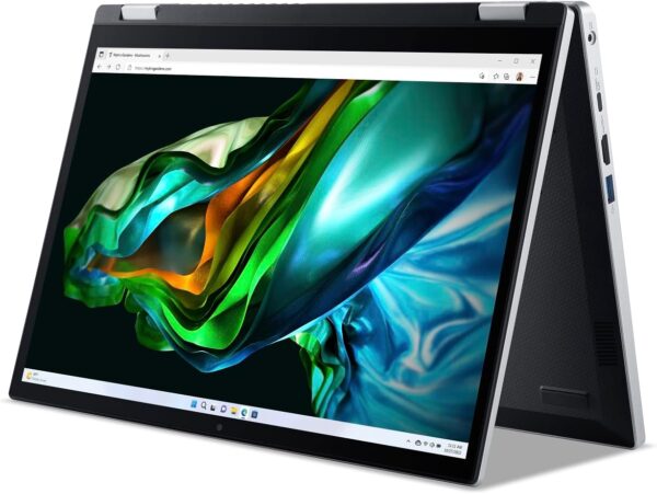 Acer Aspire 3 Spin 14 Convertible Laptop 13th Gen Intel Core i3-N305 /8GB LPDDR5 RAM/256GB SSD/Intel UHD Graphics/14" FHD Touch Screen / Windows 11 Home in S mode / WiFi-6/ Pure Silver / FACTORY REFURB
