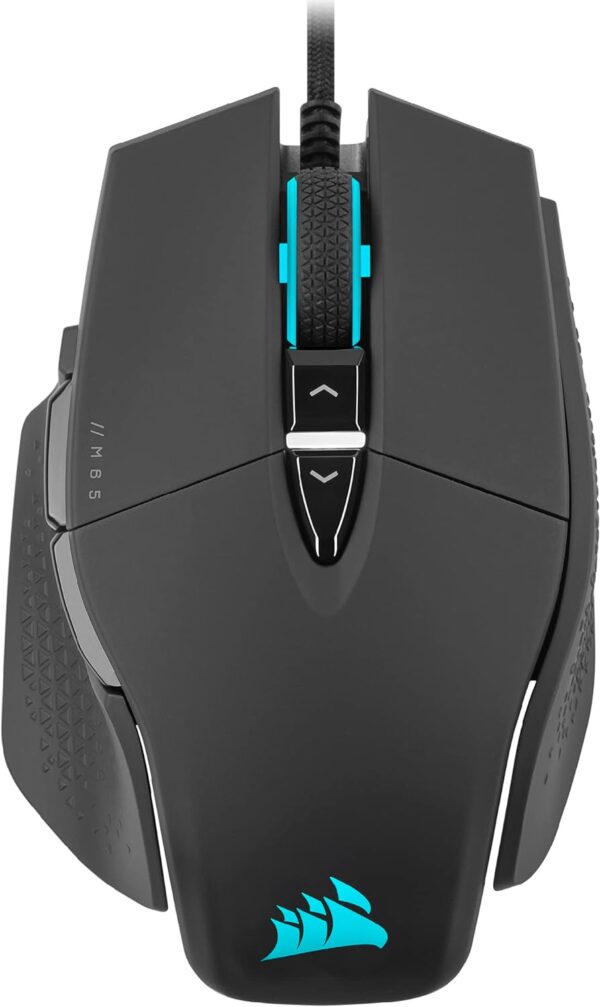 Corsair M65 RGB Ultra Tunable FPS Gaming Mouse Marksman 26,000 DPI Optical Sensor, Optical Switches, AXON Hyper-Processing Technology, Sensor Fusion Control, Tunable Weight System - Black - Image 20