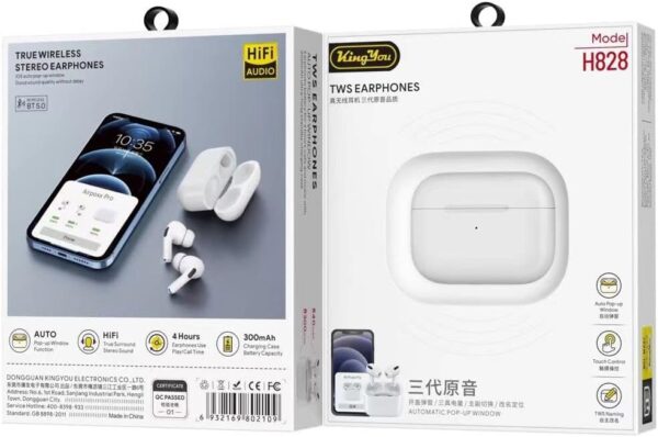 King You - True Wireless Stereo III Earphone H828 BT 5.0 TOUCH CONTROL - Image 4