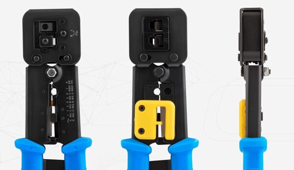 RJ45 Crimping Tool for Pass Through Connector RJ11 & RJ45 Plugs Networking Cat6 - Image 7