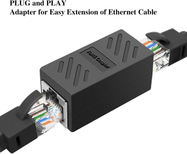 RJ 45 Ethernet in-Line Coupler FEMALE to FEMALE  for Cat7/ Cat6/ Cat5/ Cat5e