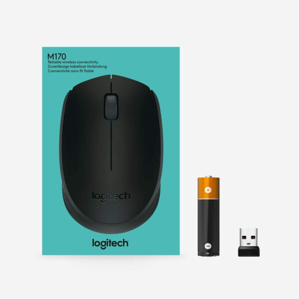 Logitech M171 Optical Wireless Mouse, 1000 DPI, Black - Image 5