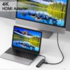 7 in 1 Docking Station, USB C Hub with 3 USB 3.0 Port, 4K HDMI, 1Gbps RJ45 Ethernet, SD/TF Card Reader & 100W PD - Plug and Play, USB Adapter Ethernet for MacBook Pro/Air, Etc - Image 2