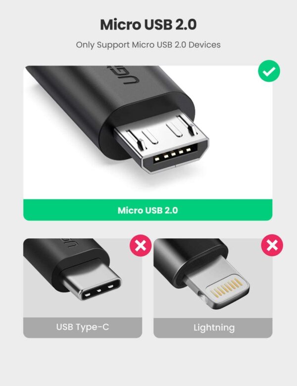 UGREEN MICRO USB OTG TO FEMALE USB 10396 - Image 4