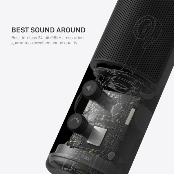 NZXT Capsule USB Cardioid Streaming, Gaming & Podcasting Microphone - Black - Image 3