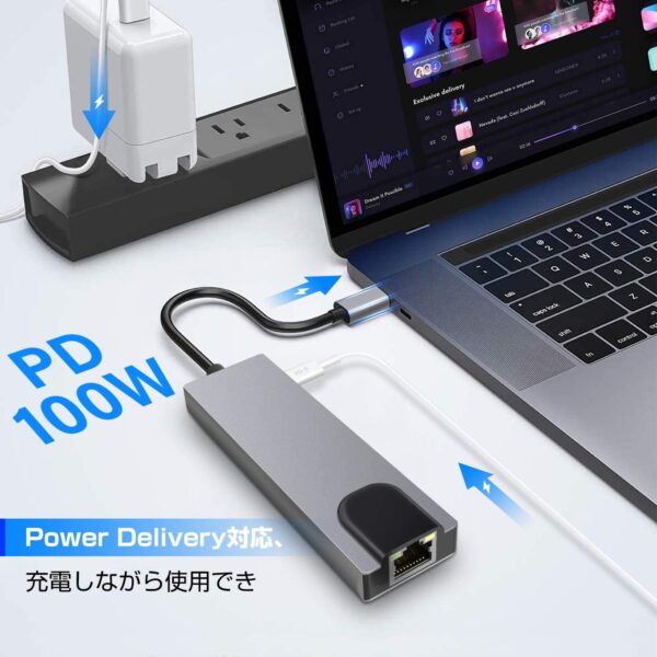 USB Hub 5 in 1 type-c Converter Adapter BYL-2007 - Image 9