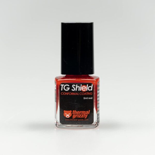 Thermal Grizzly - TG Shield (5ml red) - Protects Components From Liquid Thermal Paste and Short Circuits - High Temperature Conformal Coating CPU/GPU/PS4/PS5/Xbox - Image 4