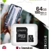 KINGSTON MICRO SD CARD 64GB 100MB/S
